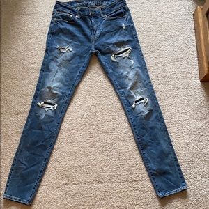 Men’s Distressed Skinny Jeans